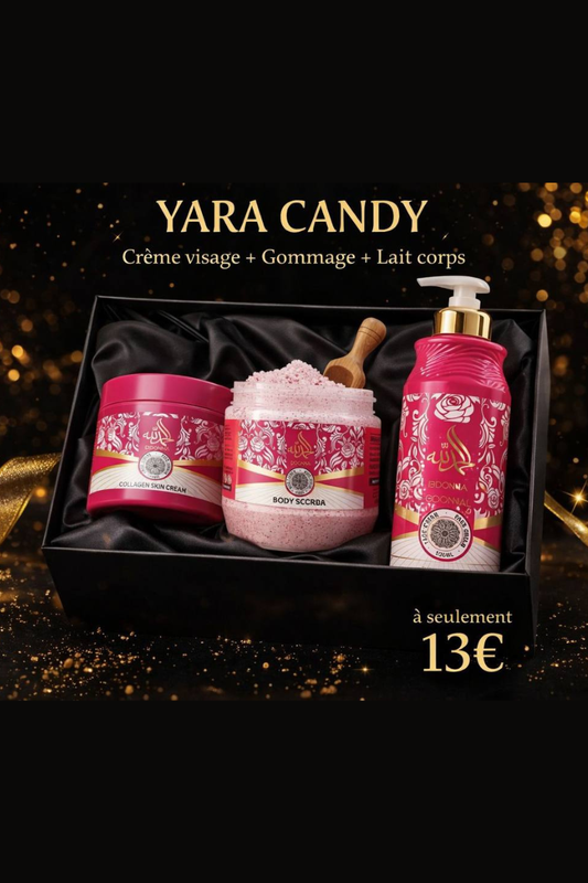 Pack Yara Candy Crème / Gommage / Lait Corps