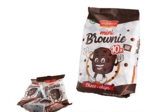 🍪 Mini Brownies Choco-Chips – Lot de 10