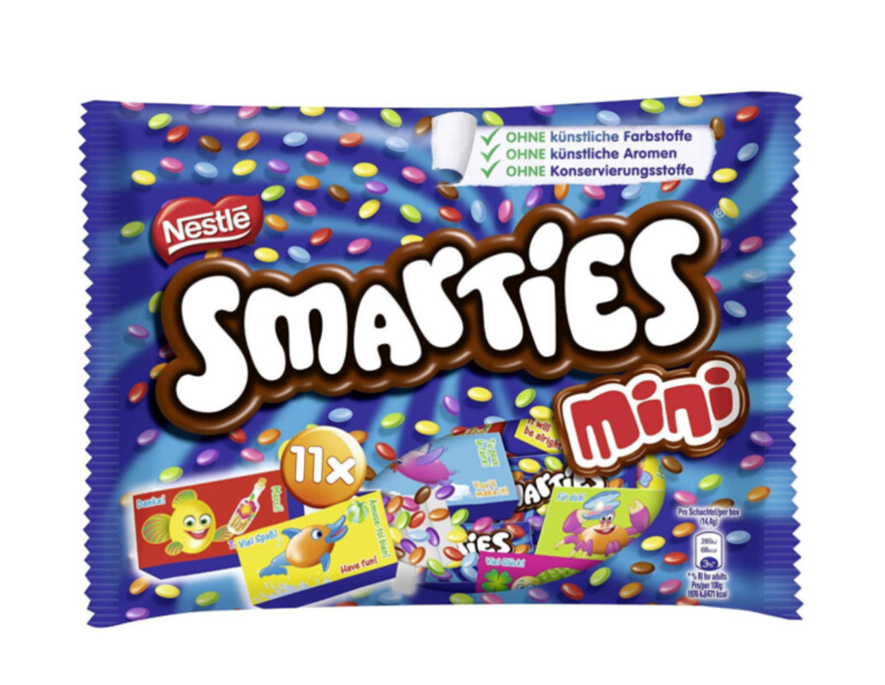 🍫 Smarties Mini – Chocolats au lait (Lot de 11 boîtes)